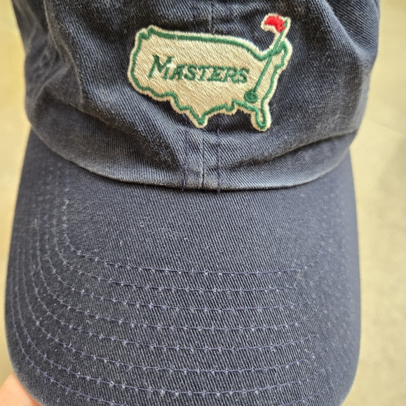 Masters Other - Vintage Masters Hat Golf Navy Blue Cap American Needle Adjustable Strap